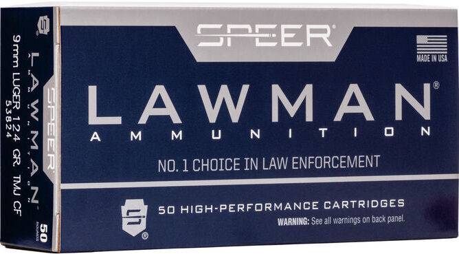 Speer Lawman | 9mm | Cleanfire | 124gr | TMJ-RN | (53824) | 1000rds ...