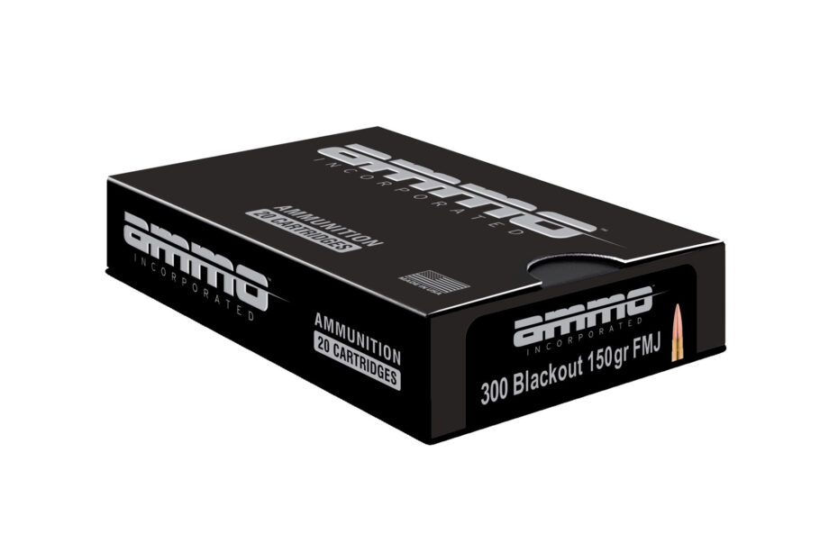 Ammo Inc  - .300 Blackout  - 150gr  -  FMJ  - (300B150FMJ-A20) - 10x20rd boxes - No CC or Other Fees  -  200rds