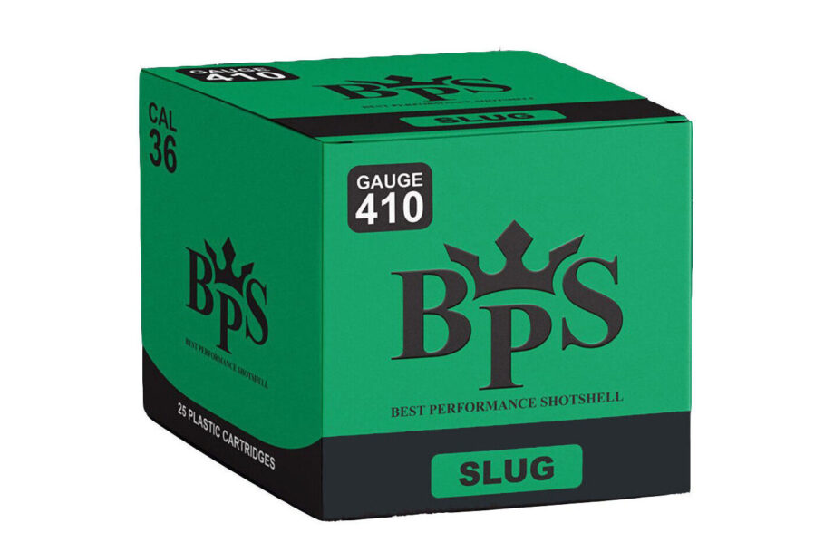 BPS  | .410 Bore  |  Rifled Slug  |  4/15 oz  |  2.5"   |   250rd case  |   No Sales Tax Except NC