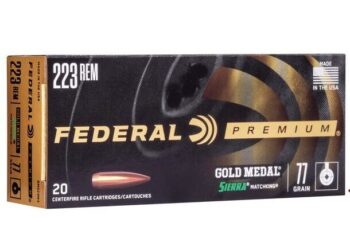 Federal Premium | Gold Medal  |  223 Rem  |  77GR  |  Sierra Matchking BTHP   |  (GM223M3)  |  200rds  |   No Tax Outside NC