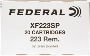 Federal Premium   |  Tactical Law Enforcement   |  223 Rem   |   62gr   |   Bonded Soft Point    |    (XF223SP)   |   500rds   |   No CC Fees  |  No Tax Outside NC  |   FREE SHIPPING!
