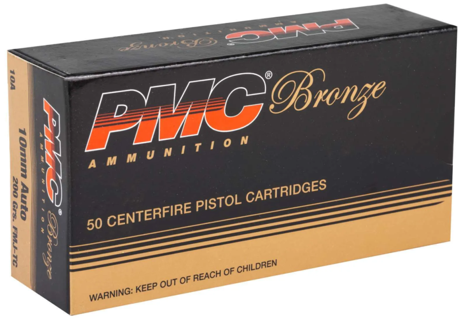 PMC  |  Bronze  |  10mm  |  200gr  |   FMJ-TC  |  (PMC10A)    |   1000rds   |   No Sales Tax Outside NC  |   FREE SHIPPING!