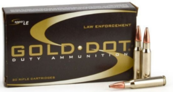 Speer Gold Dot  |  308 (7.62x51)  |  168gr  |  Gold Dot Soft Point  |  (24458)  |  500rds |  No Tax Outside NC ($36.90 Savings @ 6% avg) |  FREE SHIPPING!