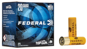 Federal  Top Gun  |  20ga   |   7/8 oz   |  #8 shot    |   2.75"  |  (TG20-8)   |  250rds   |  No Tax Outside NC ($7.80 Savings @ 6% avg) |  FREE SHIPPING!