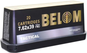 Belom|  7.62x39  |  123gr  |  FMJ  |  (BEL76239FMJ)  |   480rds  |  No Tax Outside NC ($17.94 Savings @ 6% avg)  |   FREE SHIPPING!