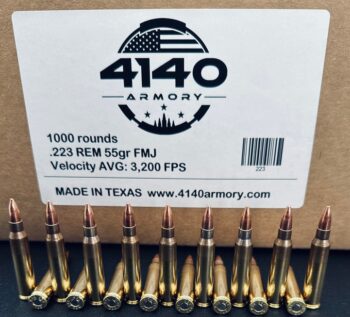 4140 Armory |  .223 Rem  |  55gr   |  FMJ  |  1000rds  (4140223-55-1000) | Bulk Ammo |  No Tax Outside NC  |  FREE SHIPPING!