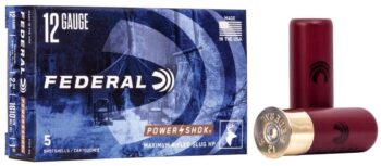 Federal Power-Shok |  12ga   |  Rifled Slug   |  1oz/438gr   |  2.75" - (F127RS)  |  250rds  |  No Tax Outside NC |  FREE SHIPPING!