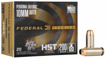 Federal Premium |  10mm Auto  |  200gr  |  HST-JHP  |  (P10HST1S)    |   200rds   |   No Sales Tax Outside NC  |   FREE SHIPPING!