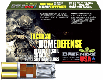 Brenneke LE  |  Tactical Home Defense  |  20ga   |  Rifled Slug   |  .75oz.  |  2.75" | 250rds |  (SL-202THD)  |  No Sales Tax Outside NC  |  INSURED FREE SHIPPING!