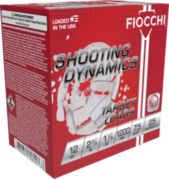 Fiocchi  |  12ga  | 7.5 Shot  | 1-1/8 oz  |  2.75"  |  (12SD18H7)  |  1200 fps |  250rds |  No Sales Tax Outside NC  |   FREE SHIPPING!