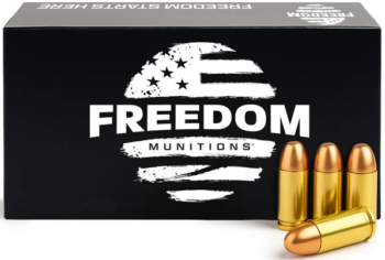 Freedom Munitions Bulk Box |   9mm  |  115gr    | RN  |  (FM9R115N250)  | 4-250rd boxes /1000rd case  |  No Tax Outside NC  |  INSURED FREE SHIPPING!