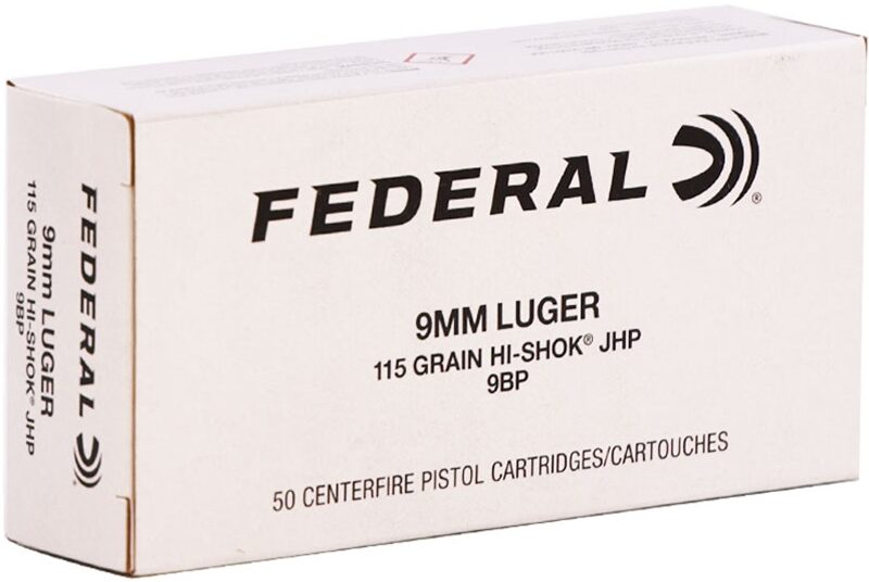 Federal | 9mm | 115gr | Hi-Shok JHP | (FED9BP) | 1000rds | No Tax Outside NC | INSURED FREE SHIPPING!