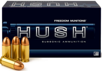 Freedom Munitions |  HUSH Subsonic |   45 ACP  |  250gr  | RN  |  (FMH45R250N50)  |  500rds  |  No Tax Outside NC  |  INSURED FREE SHIPPING!
