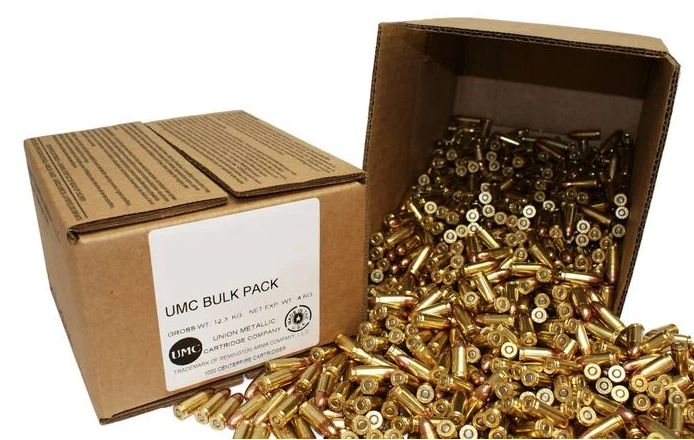 Remington UMC | 9mm | 115gr | FMJ | (23645) | Bulk Pack 1000rds | No Tax Outside NC ($16.20 Savings @ 6% avg) | INSURED FREE SHIPPING!